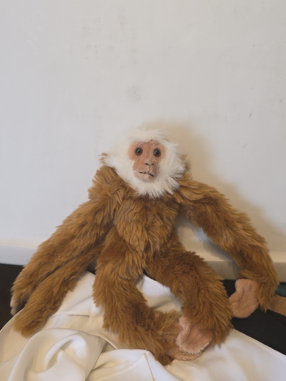Classic Kidz Plush Monkey Stuffed Animal With Velcro Paws To Hang